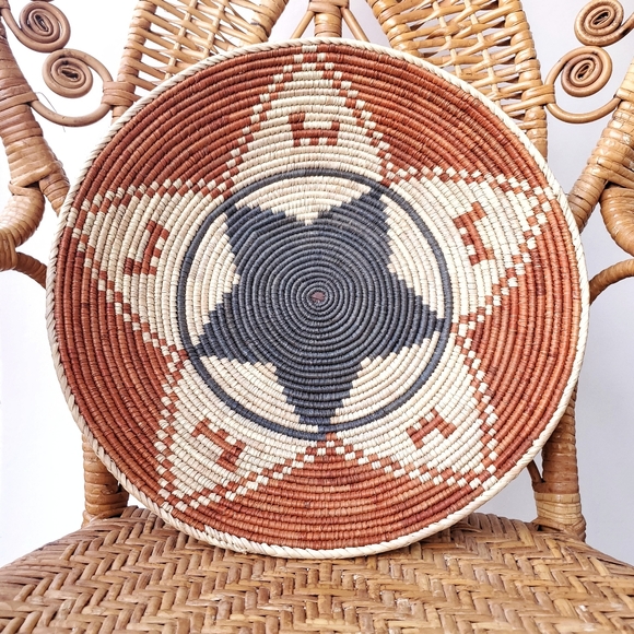 None Other - Hand Woven Coil Basket